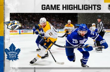 Predators @ Maple Leafs 1/11 | NHL Highlights 2023