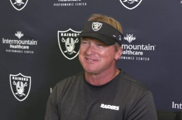 Raiders Jon Gruden talks about upcoming game vs. Chargers Nov 6, 2020