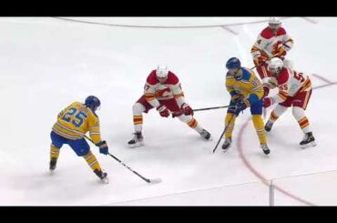 Pavel Buchnevich assists on Kyrou's goal vs Flames (10 jan 2023)