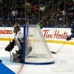 Mitch Marner Feeds Kasperi Kapanen From Behind The Net For Maple Leafs Goal