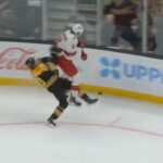 Andrei Svechnikov's Reverse Hit On Curtis Lazar
