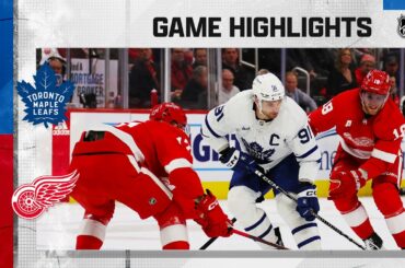 Maple Leafs @ Red Wings 1/12 | NHL Highlights 2023