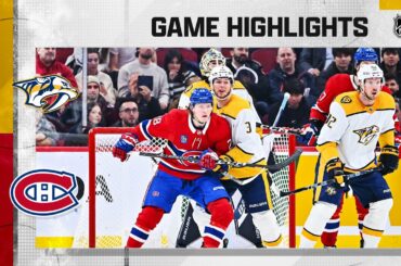 Predators @ Canadiens 1/12 | NHL Highlights 2023