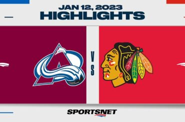 NHL Highlights | Avalanche vs. Blackhawks - January 12, 2023