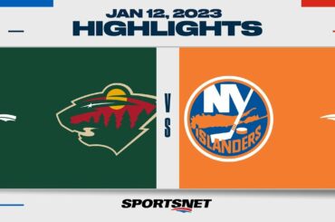 NHL Highlights | Wild vs. Islanders - January 12, 2023