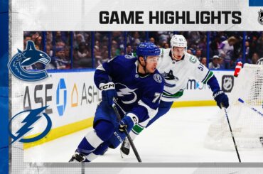 Canucks @ Lightning 1/12 | NHL Highlights 2023