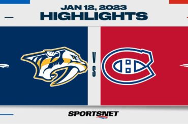 NHL Highlights | Predators vs. Canadiens - January 12, 2023