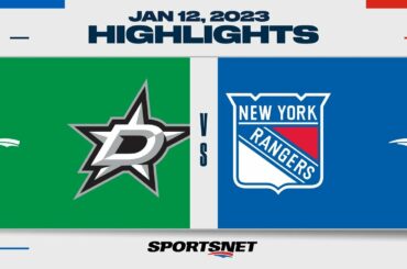 NHL Highlights | Stars vs. Rangers - January 12, 2023