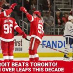 Red Wings Beat the Toronto Maple Leafs for the 1st Time This Decade! | Lucas Raymond Has 3PTS