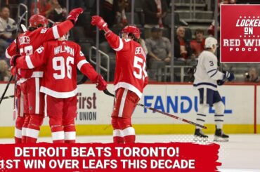 Red Wings Beat the Toronto Maple Leafs for the 1st Time This Decade! | Lucas Raymond Has 3PTS