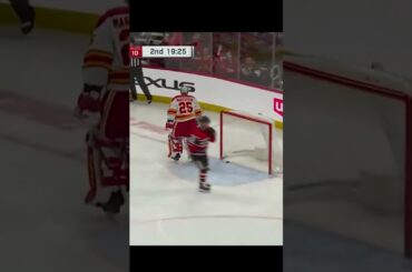 Flames @ Blackhawks A perfectly played goal by Philip Kurashev on January 8, 2023#shorts