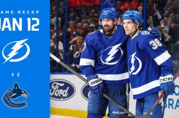 RECAP: Canucks @ Lightning 1/12/23 | MORE CHAOS!