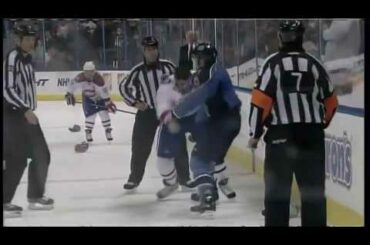 Maxim Lapierre vs Zach Bogosian Dec 12, 2009