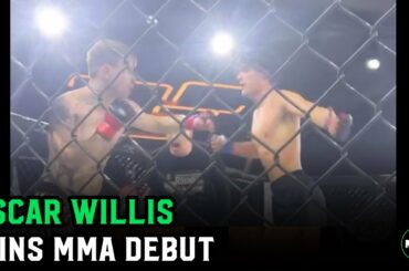 Oscar Willis wins MMA debut after back and forth brawl