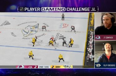 NHL Player Gaming Challenge: Avs' J. T. Compher vs Preds' Filip Forsberg | NBC Sports