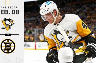 GAME RECAP: Penguins vs. Bruins (02.08.22) | Heinen Catches Fire