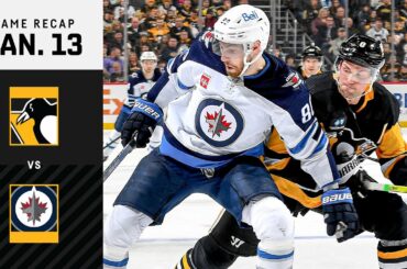 GAME RECAP: Penguins vs. Jets (01.13.23) | Kapanen Records 100th Career Assist
