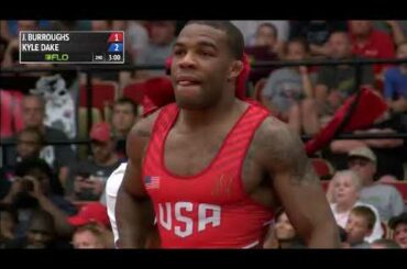 2015 WTT 74kg Finals: Kyle Dake vs Jordan Burroughs - Match 1
