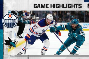 Oilers @ Sharks 1/13 | NHL Highlights 2023