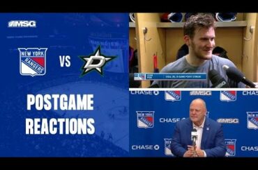 Fox, Miller & Coach Gallant reflect on exciting OT win vs. Dallas Stars | New York Rangers