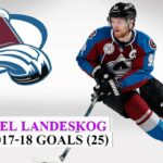 Gabriel Landeskog (#92) All 25 Goals of the 2017-18 NHL Season