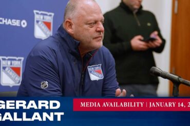New York Rangers: Gerard Gallant Media Availability | Jan. 14, 2023