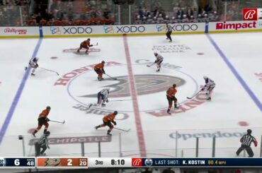 Klim Kostin hits a crossbar and misses some chances to score his first NHL hat-trick (11 jan 2023)