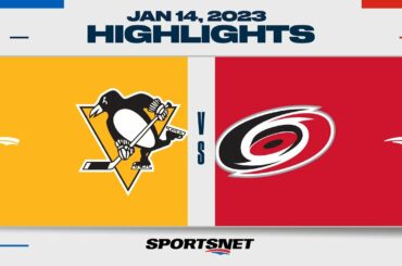 NHL Highlights | Penguins vs. Hurricanes - January 14, 2023