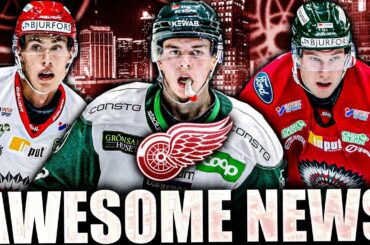 AWESOME Red Wings News: Top SHL Prospects TEARING IT UP (Detroit NHL Draft Picks - News & Rumours)