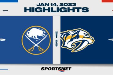NHL Highlights | Sabres vs. Predators - January 14, 2023