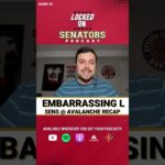 60 Second Recap: Ottawa Senators @ Colorado Avalanche | #nhl Game Recap #shorts