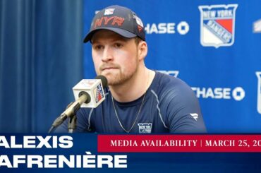 New York Rangers: Alexis Lafrenière Postgame Media Availability | Mar. 25, 2022