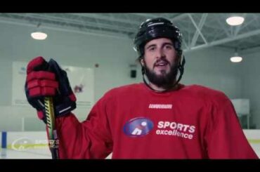 Phillip Danault essaie le baton Alpha DX Force Pro de Warrior Hockey