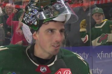 Marc-Andre Fleury says it was nice to finally be at home following win