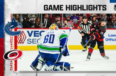 Canucks @ Hurricanes 1/15 | NHL Highlights 2023