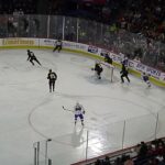 Rem Pitlick of the Laval Rocket scores vs. the Cleveland Monsters 1/14/23