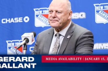 New York Rangers: Gerard Gallant Postgame Media Availability | Jan. 15, 2023