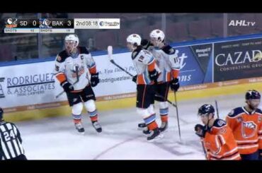 Sam Carrick breakaway goal.  February 19, 2021