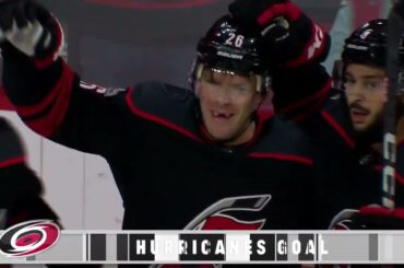 Andrei Svechnikov's perfect assist on Stastny's goal vs Canucks (15 jan 2023)
