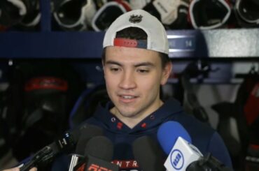 Nick Suzuki talks about Arber Xhekaj hitting and fighting
