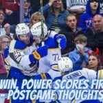 Sabres Win 3rd Straight, Owen Power Scores His First NHL Goal - Postgame Thoughts