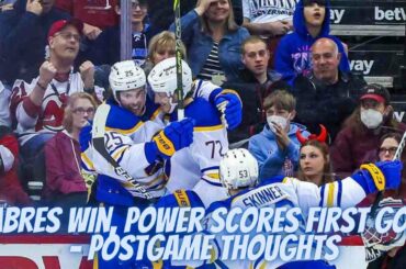Sabres Win 3rd Straight, Owen Power Scores His First NHL Goal - Postgame Thoughts