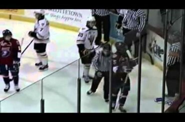 Patrick McGrath Hit On Clark Bishop Jan 31 2013