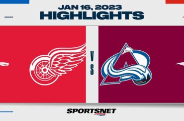 NHL Highlights | Red Wings vs. Avalanche - January 16, 2023