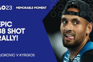 Novak Djokovic v Nick Kyrgios Incredible 38 Shot Rally! | Australian Open 2023