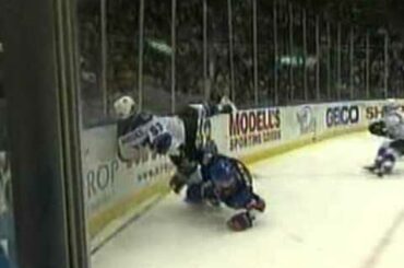 Michael Haley clobbers Alec Martinez