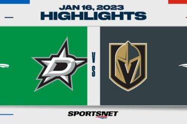 NHL Highlights | Stars vs. Golden Knights - January 16, 2023