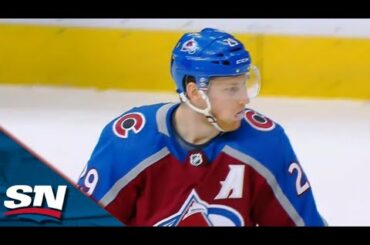 Avalanche's Evan Rodrigues Sends No-Look Feed To Nathan MacKinnon To Break Game Open