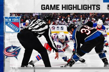 Rangers @ Blue Jackets 1/16 | NHL Highlights 2023