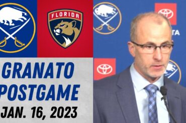 Don Granato Postgame Interview vs Florida Panthers (1/16/2023)